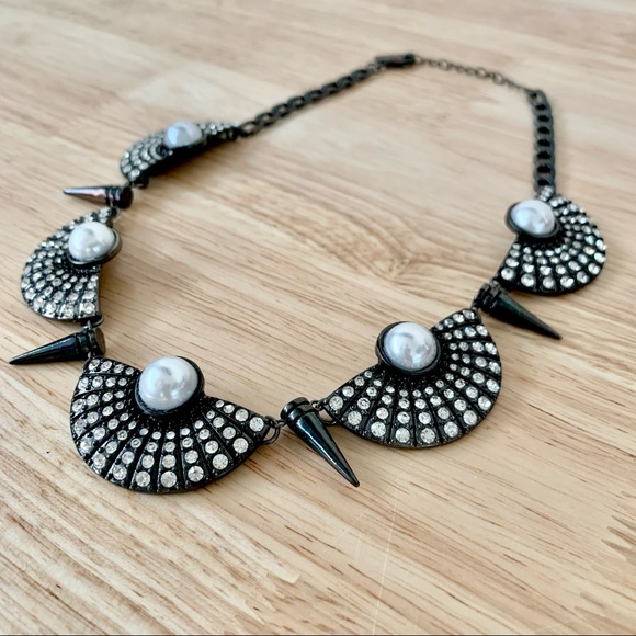 | baublebar • vintage edgy black statement necklace | - Picture 2 of 9